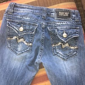 Miss Me JE1044TL Straight Embellished Jeans